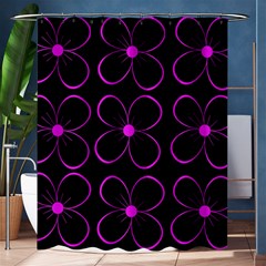 Purple Floral Pattern Shower Curtain 60  X 72  (medium) 