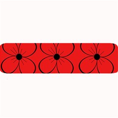 Red Floral Pattern Large Bar Mats