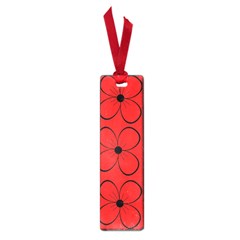 Red Floral Pattern Small Book Marks by Valentinaart