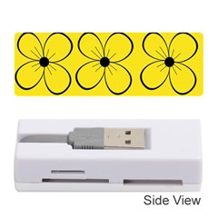 Yellow Floral Pattern Memory Card Reader (stick) 