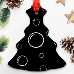 Black And White Bubbles Ornament (christmas Tree)