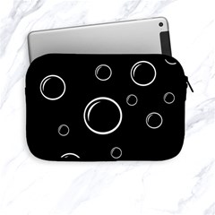 Black And White Bubbles Apple Ipad Mini Zipper Cases by Valentinaart