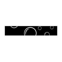 Black And White Bubbles Flano Scarf (mini)