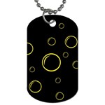 Yellow bubbles Dog Tag (Two Sides) Front