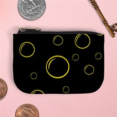 Yellow Bubbles Mini Coin Purses by Valentinaart