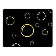 Yellow Bubbles Fleece Blanket (small)