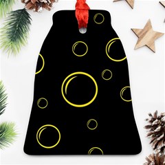 Yellow Bubbles Ornament (bell) 