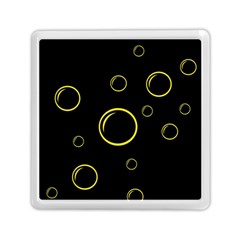 Yellow Bubbles Memory Card Reader (square) 