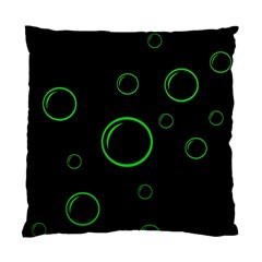 Green Buubles Pattern Standard Cushion Case (two Sides) by Valentinaart