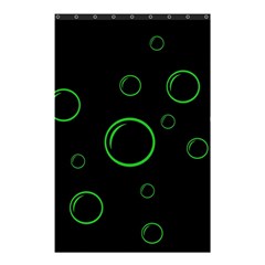 Green Buubles Pattern Shower Curtain 48  X 72  (small)  by Valentinaart