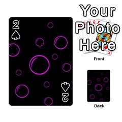 Purple Bubbles  Playing Cards 54 Designs 