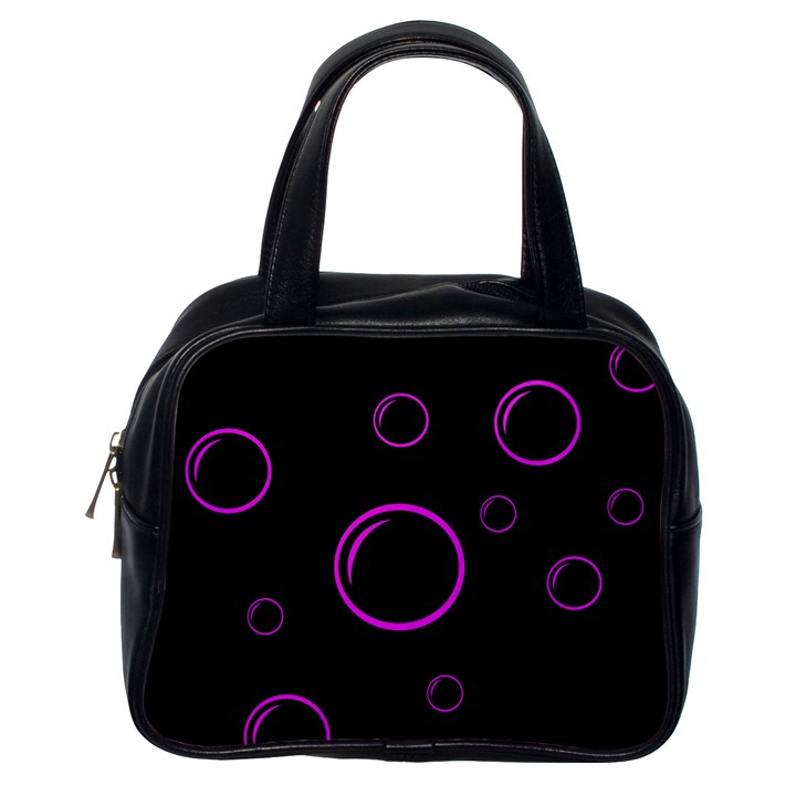 Purple bubbles  Classic Handbags (One Side)