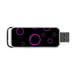 Purple Bubbles  Portable Usb Flash (one Side)