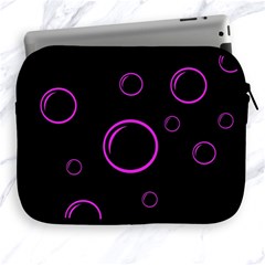 Purple Bubbles  Apple Ipad 2/3/4 Zipper Cases by Valentinaart