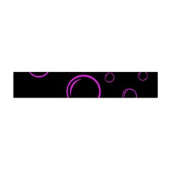 Purple Bubbles  Flano Scarf (mini)