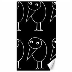 Black And White Birds Canvas 40  X 72  