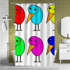 Colorful Birds Shower Curtain 48  X 72  (small) 