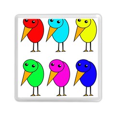 Colorful Birds Memory Card Reader (square) 