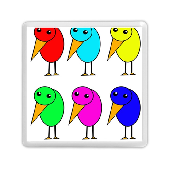 Colorful birds Memory Card Reader (Square) 