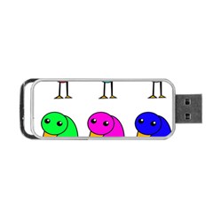 Colorful Birds Portable Usb Flash (one Side)