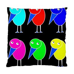 Colorful Birds Standard Cushion Case (one Side) by Valentinaart