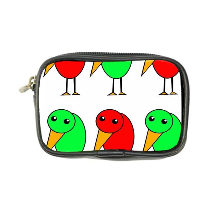 Green and red birds Coin Purse