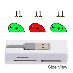 Green And Red Birds Memory Card Reader (stick)  by Valentinaart