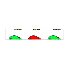 Green And Red Birds Flano Scarf (mini)