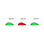 Green and red birds Flano Scarf (Mini) Back