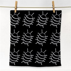 Bugs Pattern Face Towel by Valentinaart