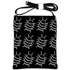 Bugs Pattern Shoulder Sling Bags by Valentinaart