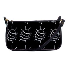 Bugs Pattern Shoulder Clutch Bags by Valentinaart