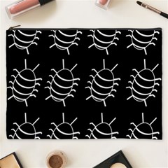 Bugs Pattern Cosmetic Bag (xxxl)  by Valentinaart