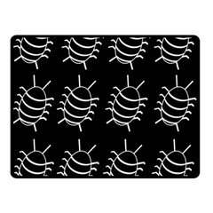 Bugs Pattern Double Sided Fleece Blanket (small)  by Valentinaart