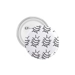 White bug pattern 1.75  Buttons Front