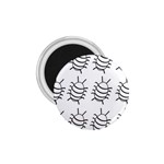 White bug pattern 1.75  Magnets Front