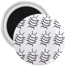 White bug pattern 3  Magnets