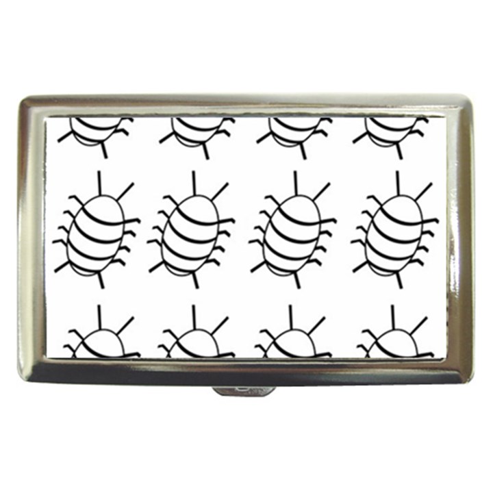 White bug pattern Cigarette Money Cases