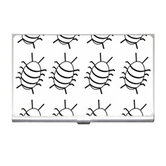 White bug pattern Business Card Holders