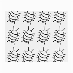 White bug pattern Small Glasses Cloth