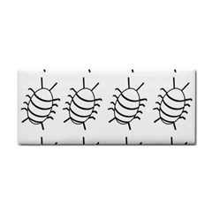 White Bug Pattern Hand Towel