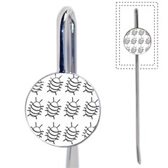 White bug pattern Book Mark