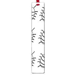 White bug pattern Large Book Marks