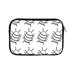 White bug pattern Apple iPad Mini Zipper Cases