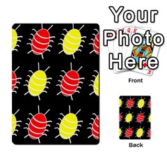 Red And Yellow Bugs Pattern Multi-purpose Cards (rectangle) 