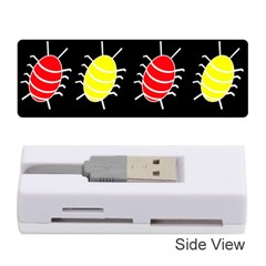 Red And Yellow Bugs Pattern Memory Card Reader (stick) 