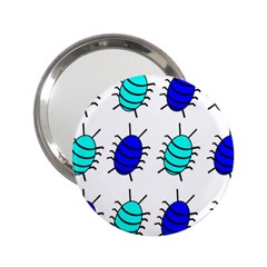 Blue Bugs 2 25  Handbag Mirrors by Valentinaart