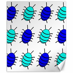 Blue Bugs Canvas 8  X 10  by Valentinaart