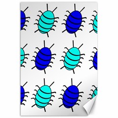 Blue Bugs Canvas 20  X 30   by Valentinaart