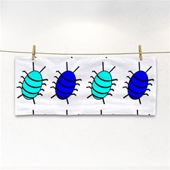 Blue Bugs Hand Towel